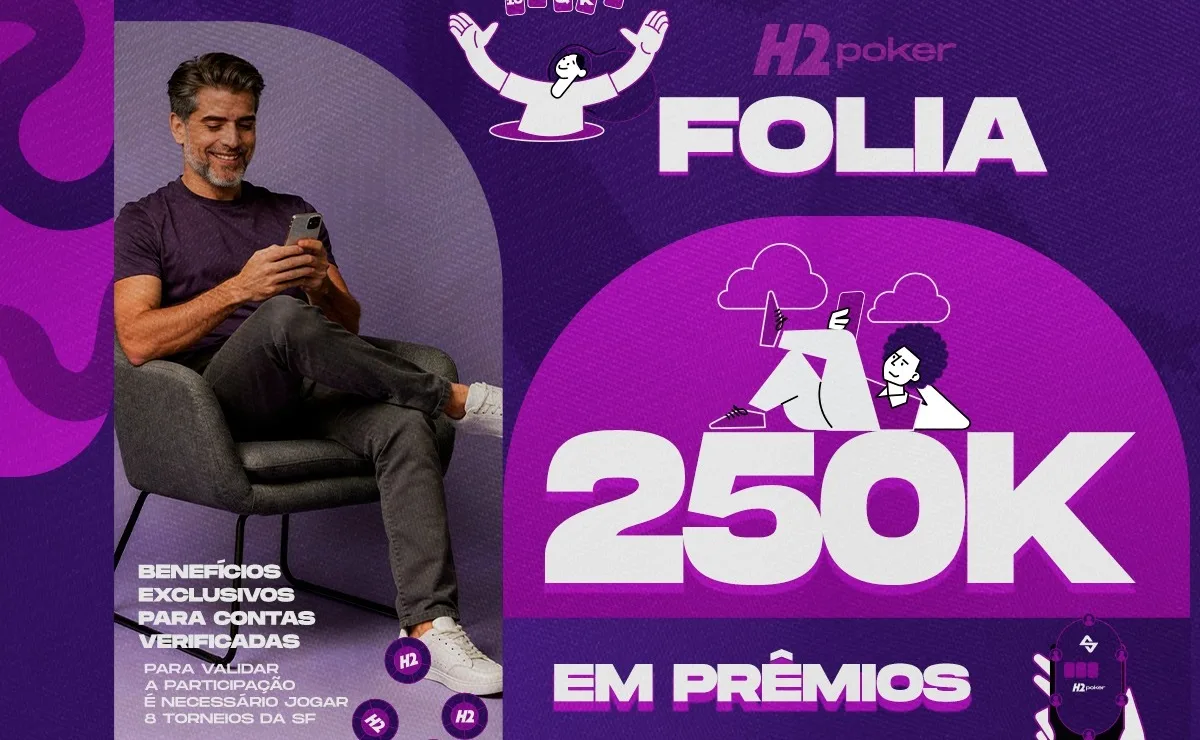Suprema Folia agita fevereiro e valoriza contas verificadas no H2poker; confira