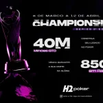 Championship Series начинается в воскресенье (8) с R$ 40 mi гарантированных на H2poker online