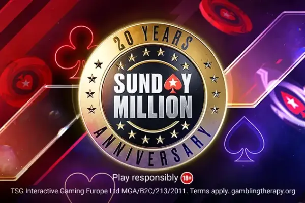 Sunday Million do PokerStars отмечает 20 лет специальным выпуском
