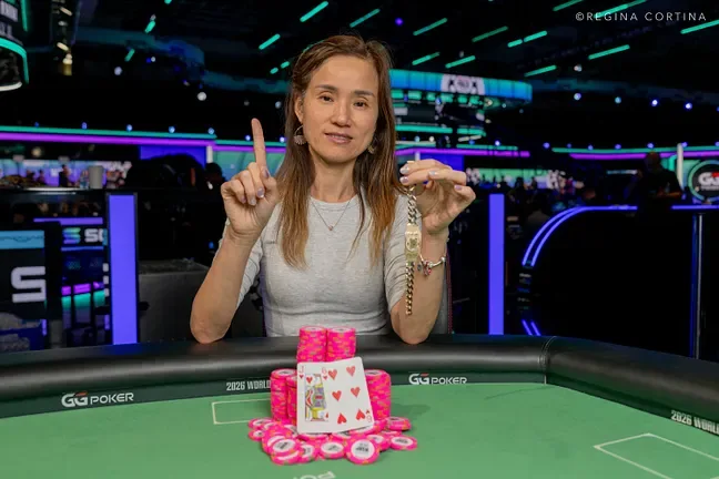 Янтин Цзян достигает самой крупной награды в карьере и браслета на WSOP