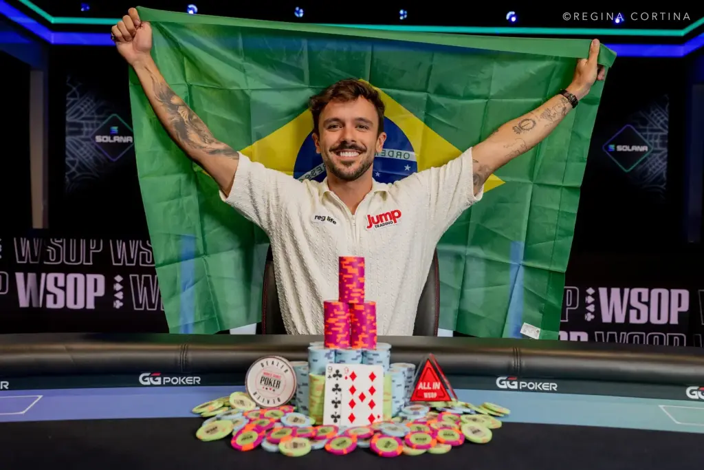 WSOP обновляет список крупнейших победителей; Негреану лидирует в общем зачете и Юрий Мартинс среди бразильцев