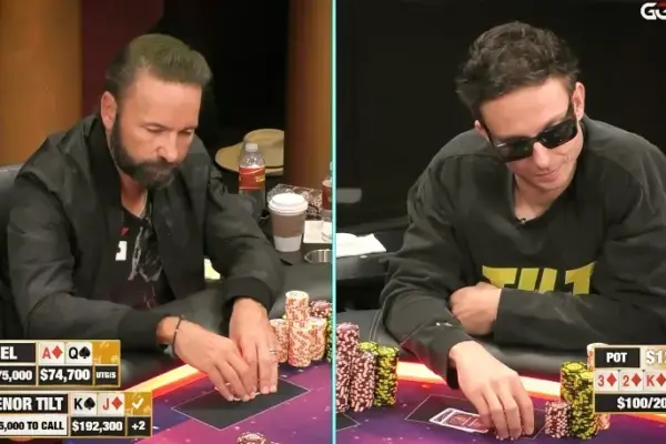 Negreanu применяет безумный блеф на ривере во время участия в Hustler Casino Live